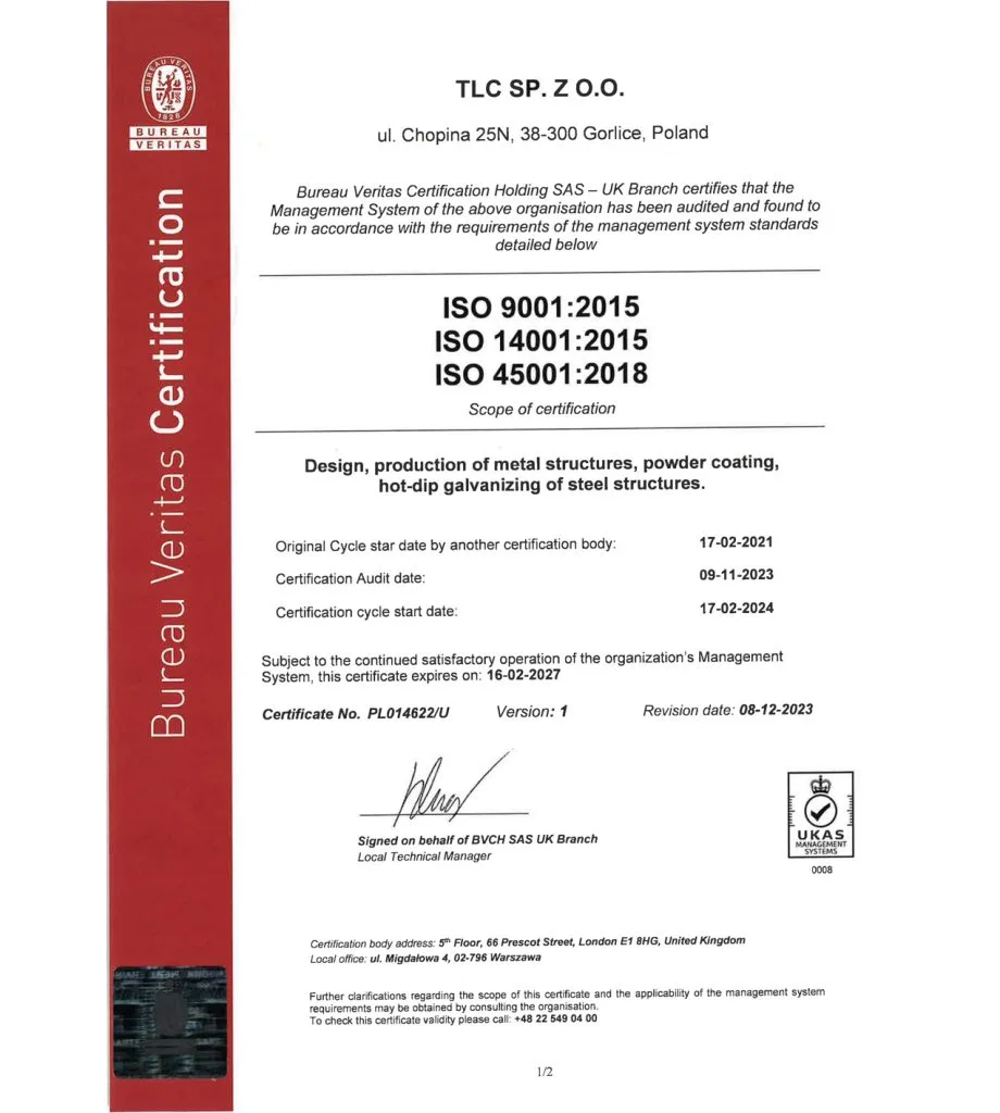 TLC EU Steel Equipment | Design & Production