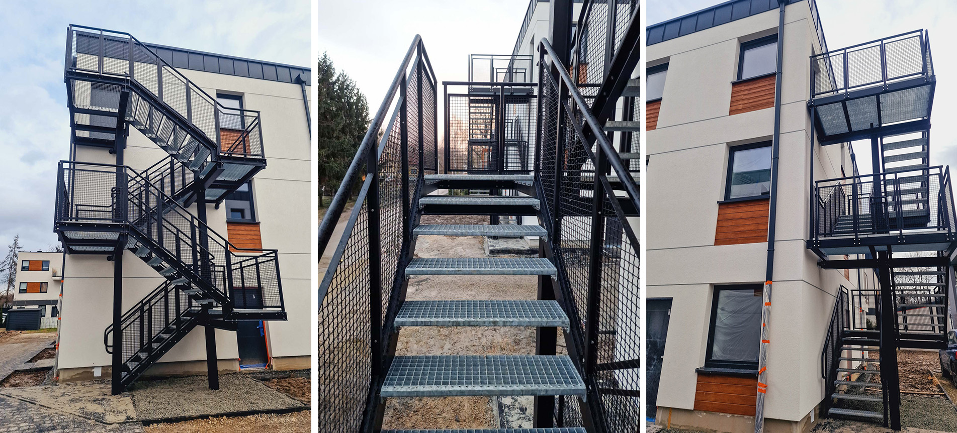 Corrosion-protected staircase structures