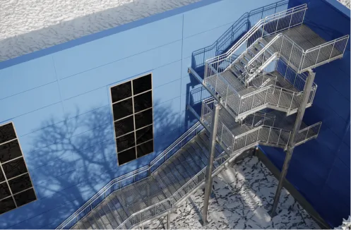 Technical and emergency stairs