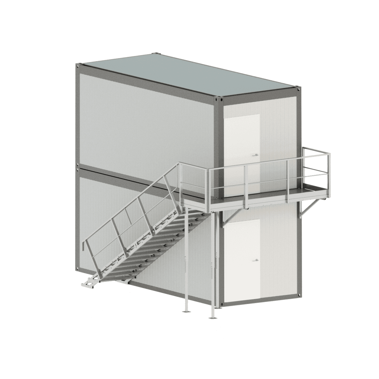 Aluminum container stairs and staircases 2kN - TLC EU Steel Equipment ...