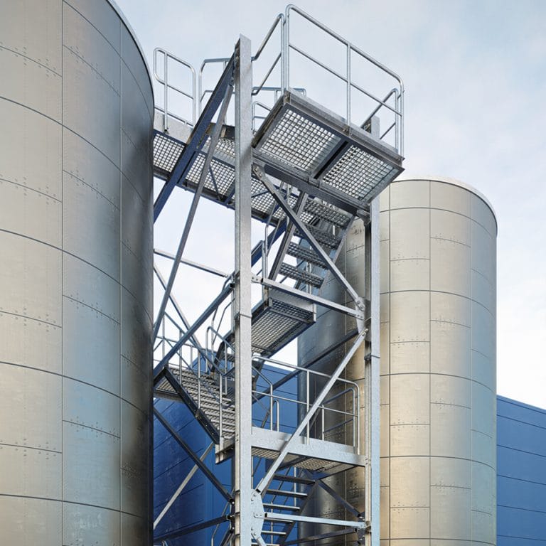 Staircases for tanks - TLC EU Steel Equipment | Design & Production