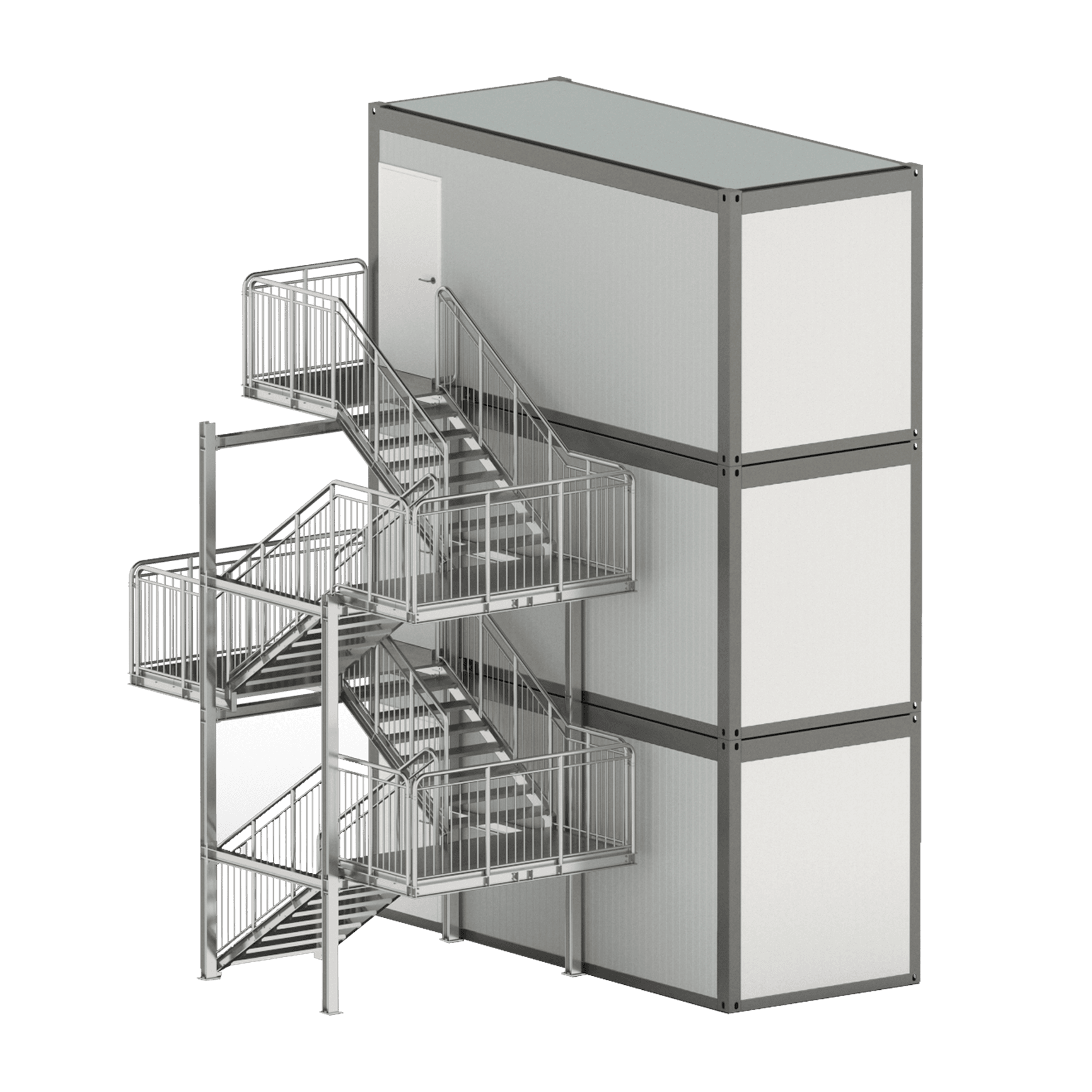 Steel container stairs and staircases 2kN - TLC EU Steel Equipment ...