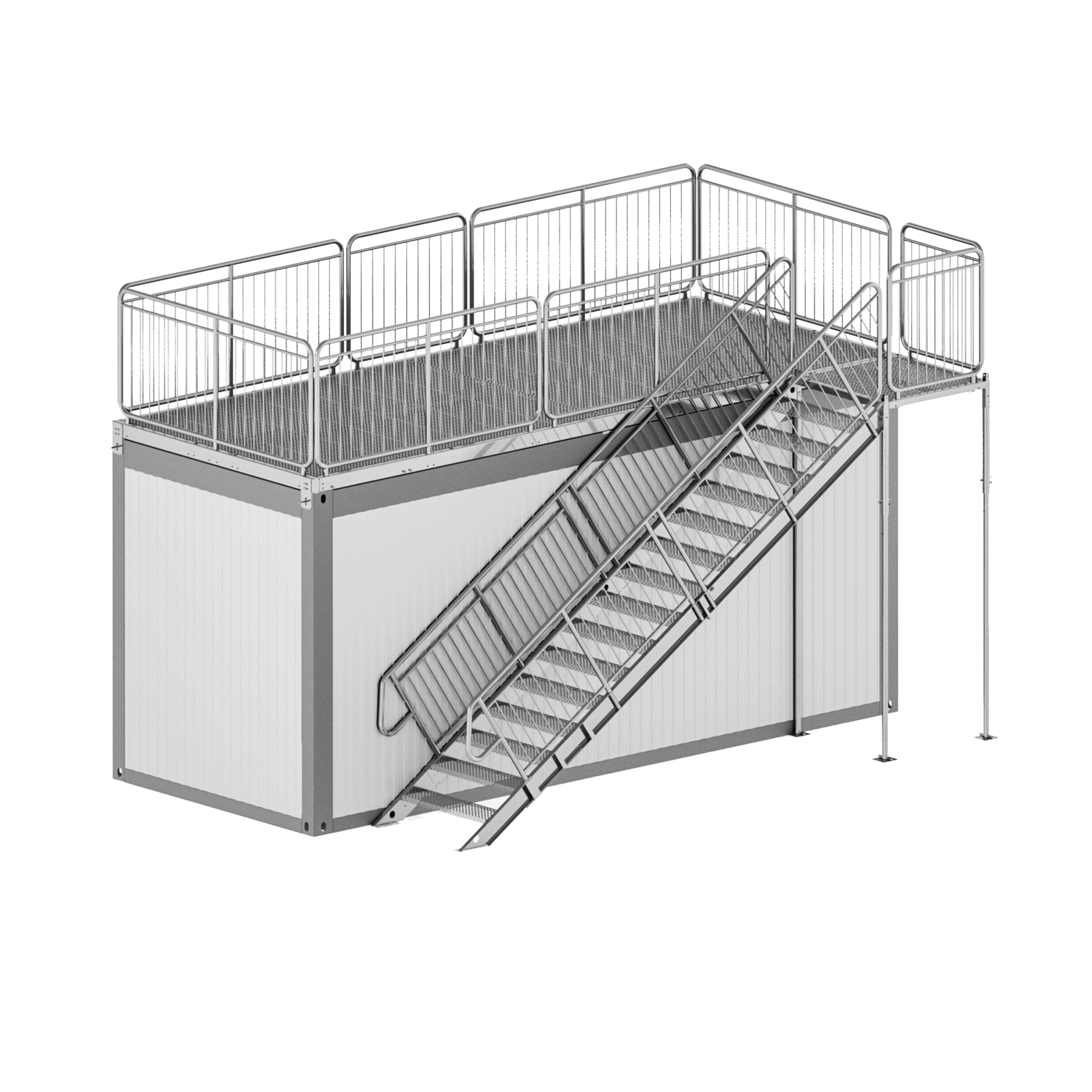 Storage Terrace Riser Steel container terraces - TLC EU Steel Equipment | Design & Production