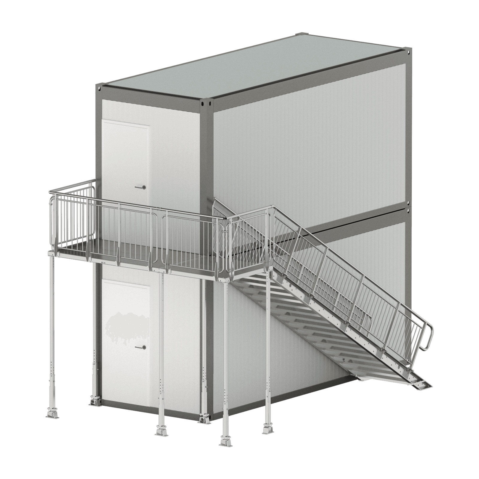 Steel container stairs and staircases 5kN - TLC EU Steel Equipment ...