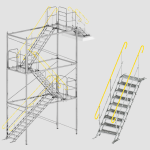 Escaliers et cage d’escalier provisoires TAS