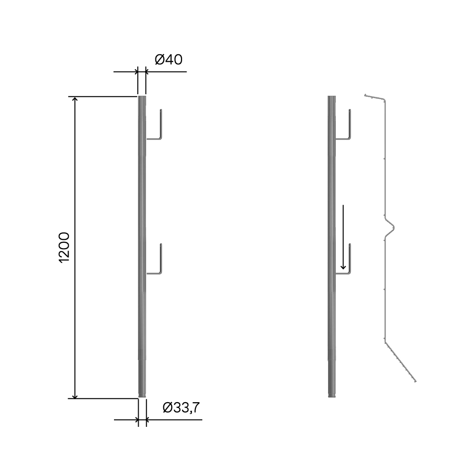 Systempfosten EPS-SL-V4