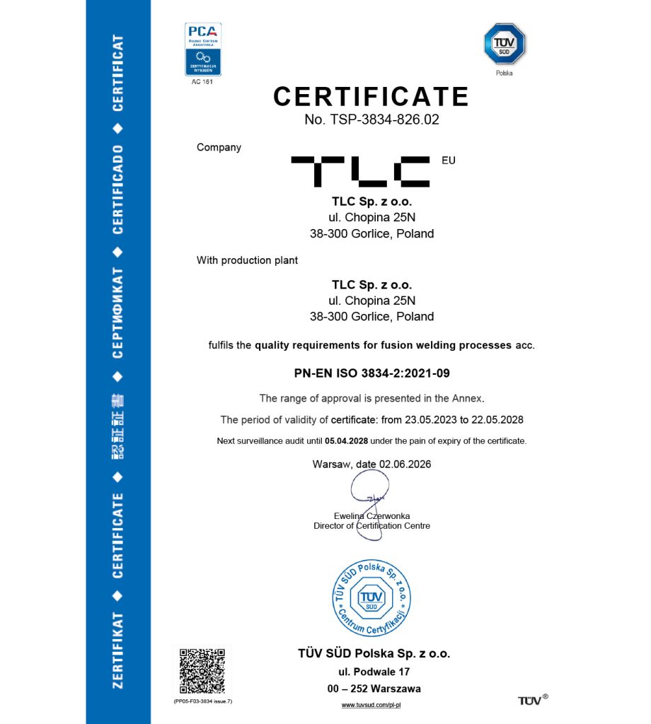 TLC EU Steel Equipment | Design &amp; Production